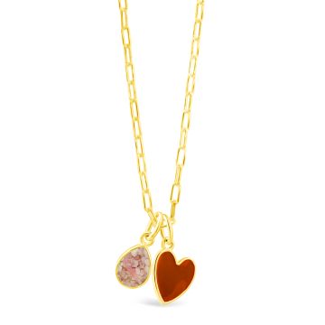 Travel Treasures™ Customizable Red Heart Necklace Set