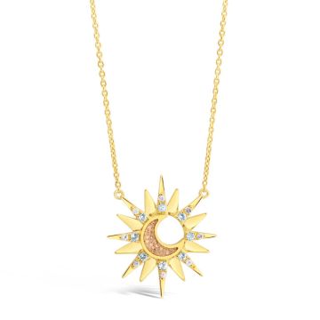 Luna Beam Necklace by Camille Kostek - 14k Gold Vermeil 