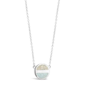 Luxe Horizon Stationary Necklace Larimar and Sand | Larimar Stone | Dune Jewelry