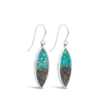 Luxe Marquise Earrings - Turquoise Gradient