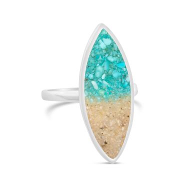 Luxe Marquise Ring - Turquoise Gradient