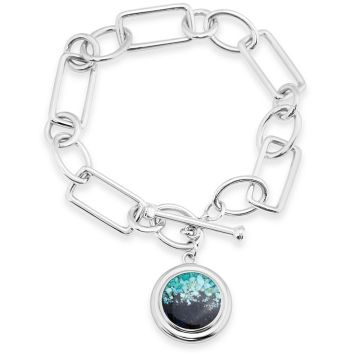 Neptune Toggle Bracelet - Turquoise Gradient