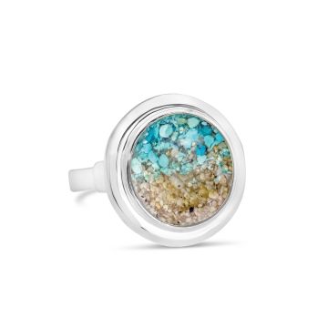 Neptune Cocktail Ring - Turquoise Gradient