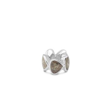 life's a beach 5 Charm Beach Life Laser engraved silver tone charm stainless steel 19 mm gold tone