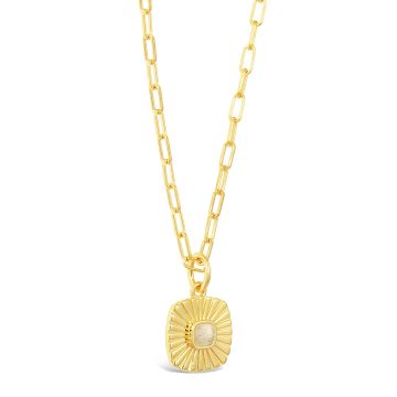 Travel Treasures™ Le Soleil Custom Charm Paperclip Necklace Set - 14k Gold Vermeil