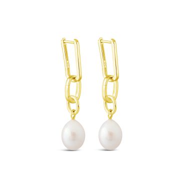 Travel Treasures™ The Kate Set Baroque Pearl Charm Earrings - 14k Gold Vermeil