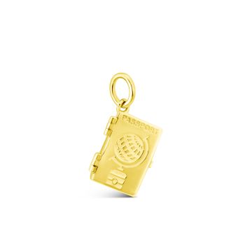 Collectible Travel Treasures™ Customizable Passport Charm - 14k Gold Vermeil