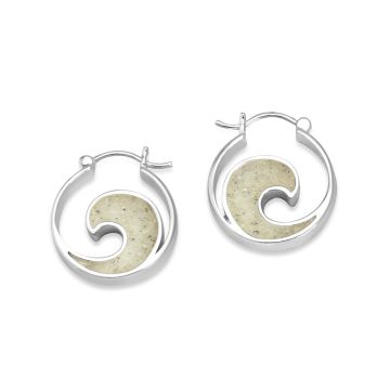 Wave Double Sided Hoop Earrings | Customizable | Dune Jewelry