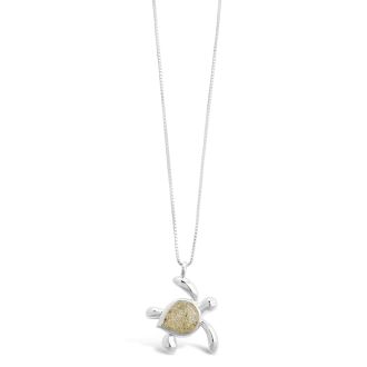 Sterling Silver Turtle Necklace | The Original Beach Sand Jewelry Co. | Dune Jewelry