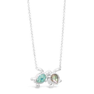 Best Friends Turtle Necklace | Dune Jewelry handmade with Turquoise and Abalone