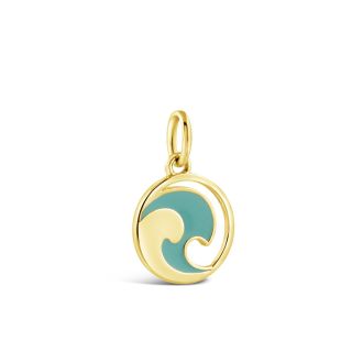Collectible Travel Treasures™ Wave Charm - 14k Gold Vermeil