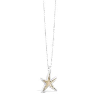 Delicate Starfish Shaped Necklace - Sterling Silver