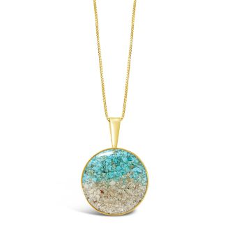 Marina Necklace - Gold | Gold Pendant Necklace | Round Pendant