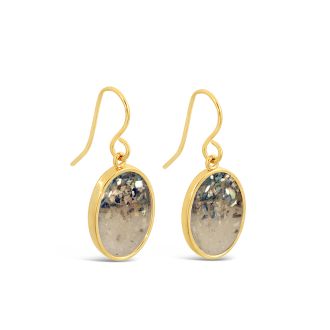 Sandrop Earrings - Large - Gold - Abalone Gradient
