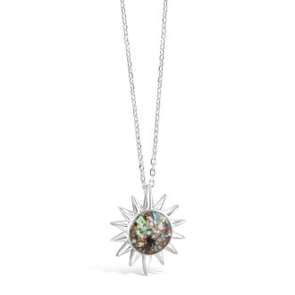 The Sun Necklace - Long - Abalone Gradient