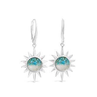 The Sun Earrings - Turquoise Gradient