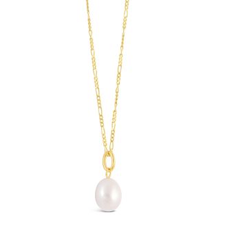 Collectible Travel Treasures™ Baroque Pearl Necklace - 14k Gold Vermeil