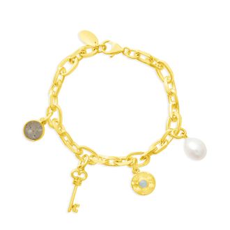 Travel Treasures™ The Collector Charm Bracelet Set - 14k Gold Vermeil