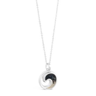 Dune Jewelry x 4ocean - Wave Necklace - Florida Gradient Black