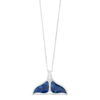 Dune x 4ocean Whale Tail Necklace - Bali Blue