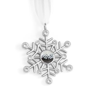 2026 Snowflake Ornament - Mother of Pearl Gradient