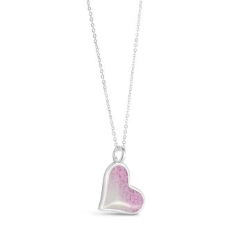 Dune x 4ocean Breat Cancer Awareness Tilted Heart Necklace