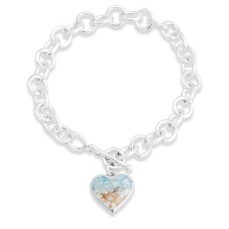 Dune x 4ocean Full Heart Toggle Bracelet - Hawaii Blue