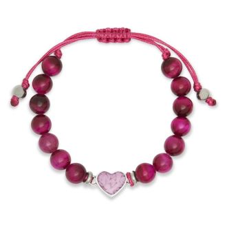 Dune Jewelry x 4ocean Breast Cancer Awareness Beaded Bracelet - Pink Tiger Eye