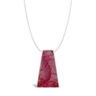 Athena customizable sterling silver statement necklace with pink flower elements on a silver chain. Goddess Necklace.