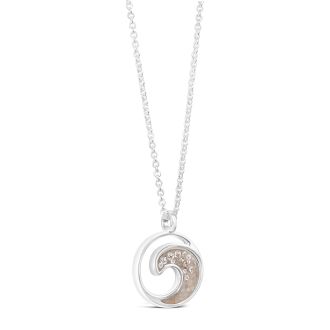 Wave Necklace - Diamond Gradient