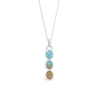 Milan Drop Necklace - Turquoise Gradient