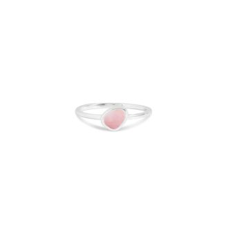 Organic Stacker Ring - Pink Conch Shell