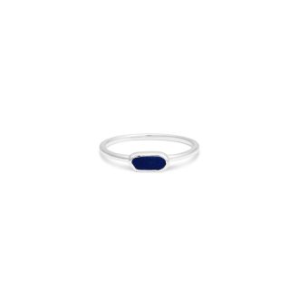 Organic Stacker Ring - Lapis