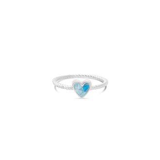 Dune x 4ocean Rope Stacker Ring - Hawaii Blue