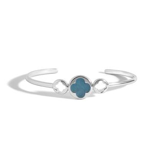 Water Clover Cuff Bracelet