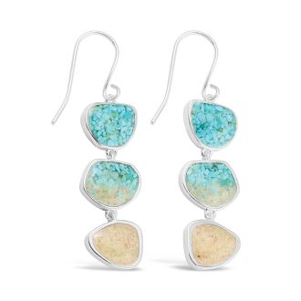 BC - Triple Drop Earrings - Turquoise Gradient