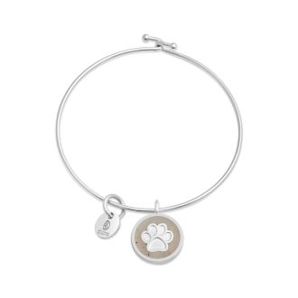 Beach Bangle - Paw Print Circle