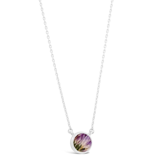 Birth Month Flower Necklace - September - Aster