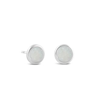 Birth Month Power Stone Dune Drop Studs - June - Moonstone