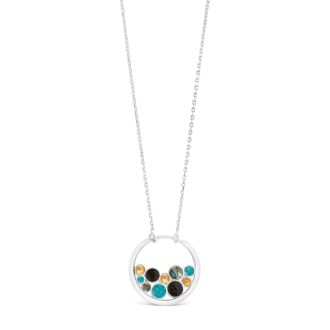 Bubbles Necklace - Dune Silver - Multi Element