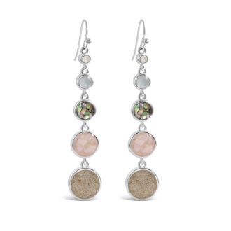Cascade Earrings - Dune Silver