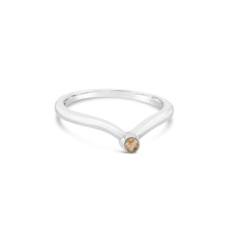 Custom chevron rings, stacker rings, and silver gemstone, sand, or shell rings.