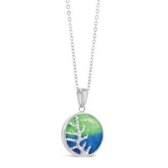 &earth - Coral Treasures Necklace - Silver