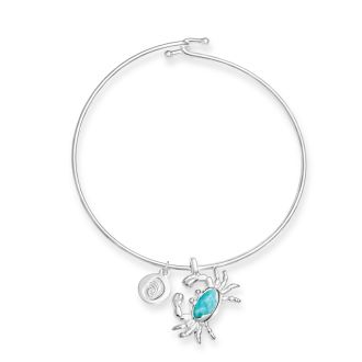 Crab Bangle Larimar