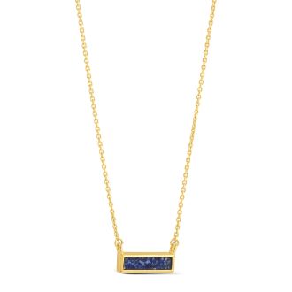 Delicate Dune Bar Necklace - 14k Gold Vermeil
