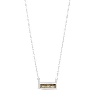 Beach wedding jewelry and anniversary jewelry gifts, delicate beach necklace in a horizontal short bar design customizable with your beach sand or element. Layering necklaces, necklace layers. Beach necklace.