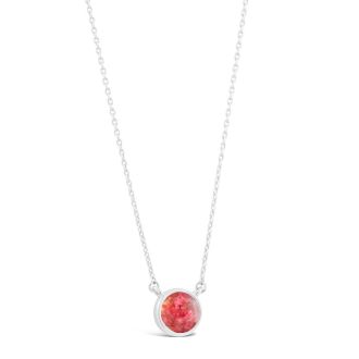 Birth Month Flower Necklace - January - Pink Carnation