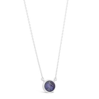 Birth Month Flower Necklace - July - Larkspur