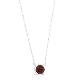 Birth Month Power Stone Necklace - January - Garnet