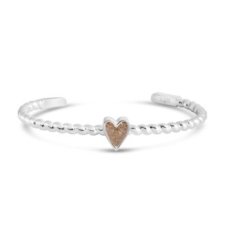 Essential Rope Cuff Bracelet - Heart